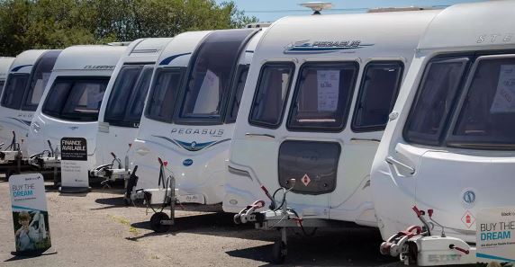 Caravans ready for auction